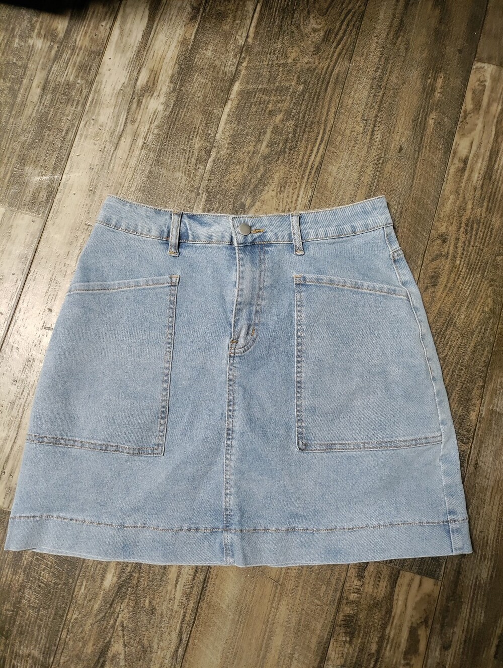 SideFeel Jean Mini Skirt Size Large
